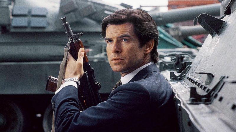 Pierce Brosnan as James Bond in Goldeneye.
