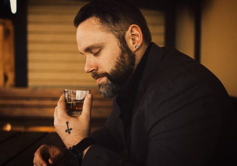 Smelling whiskey