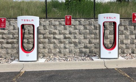 Tesla Supercharger station