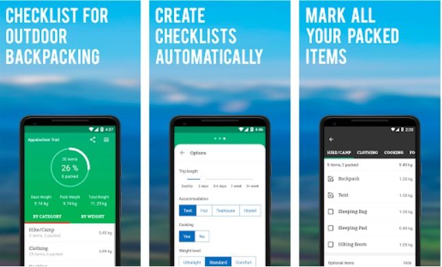 The TrekPack app