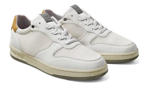 Vuori x Clae collab white shoe