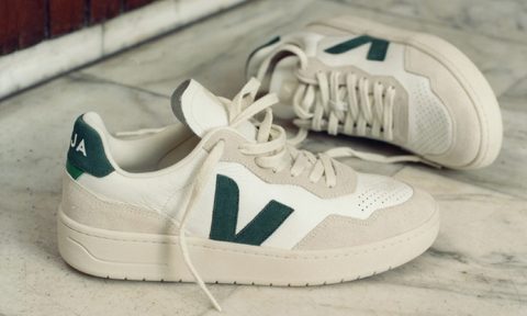V-90 sneakers on marble floor