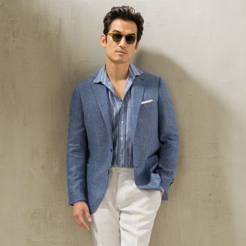 Man in roper Cloth jacket and shirt