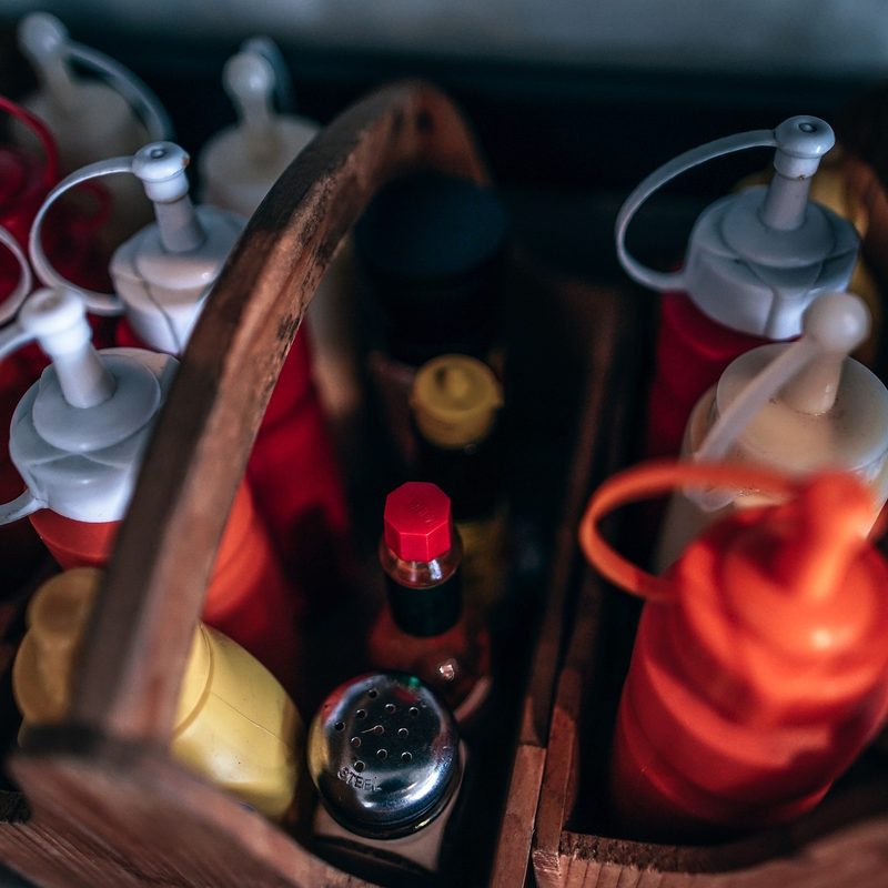 Box of condiments