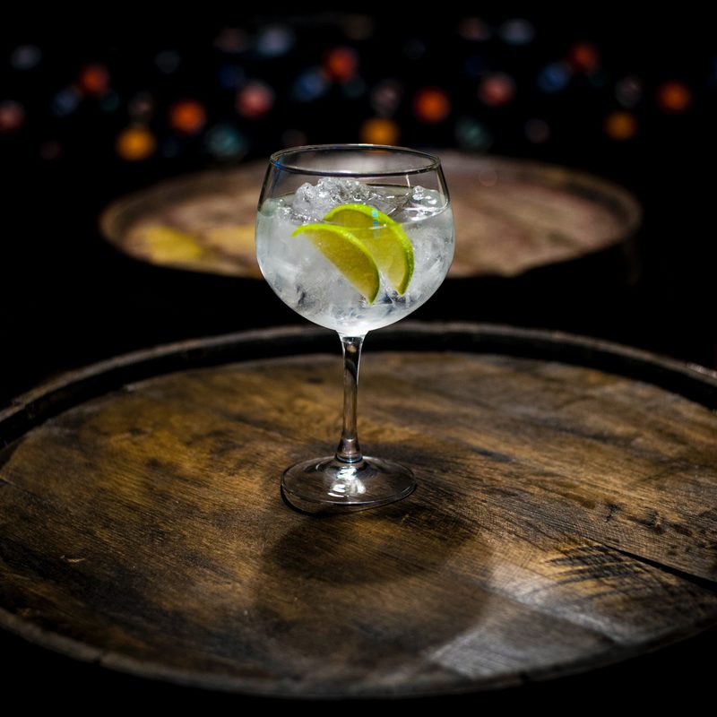 A glass of gin