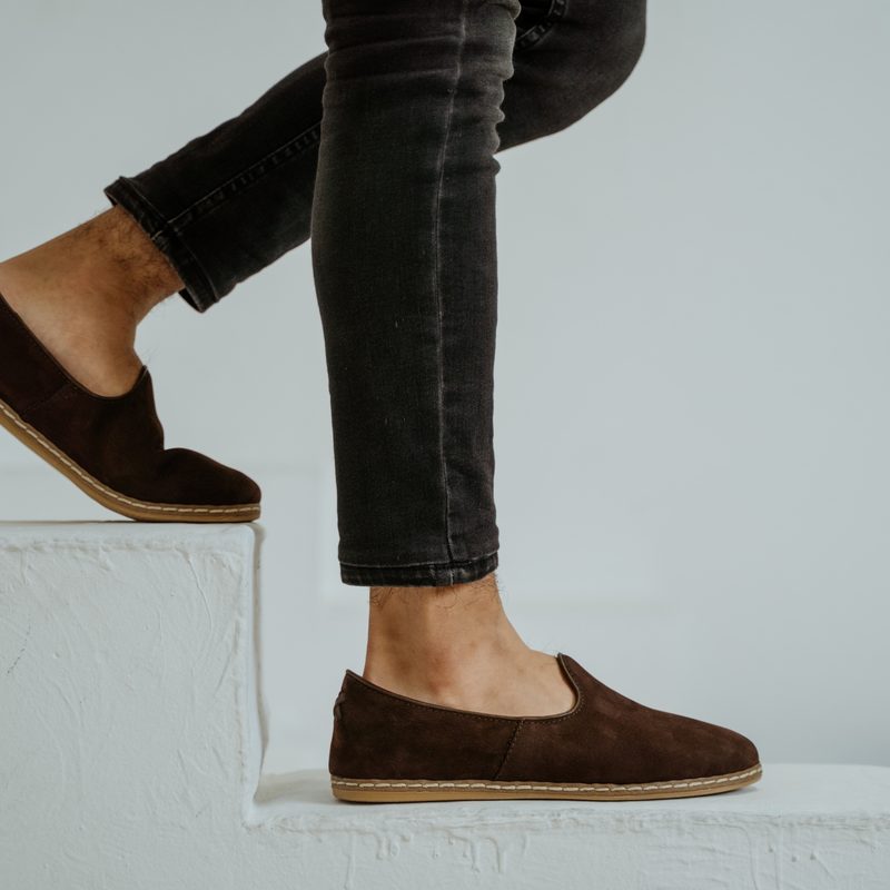 Man wearing espadrilles