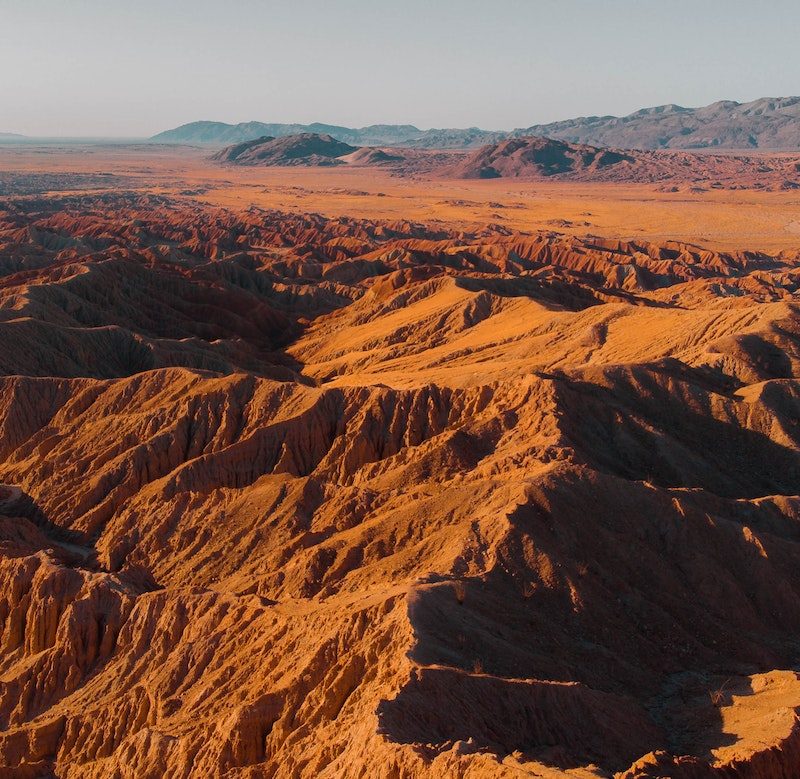 Rugged and scenic terrain in Death Valley California
