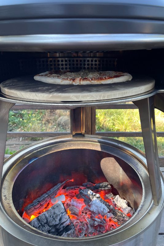 Making pizza with a Solo Stove.