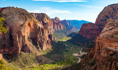 View from Angels Landing, Zion National Park, Utah