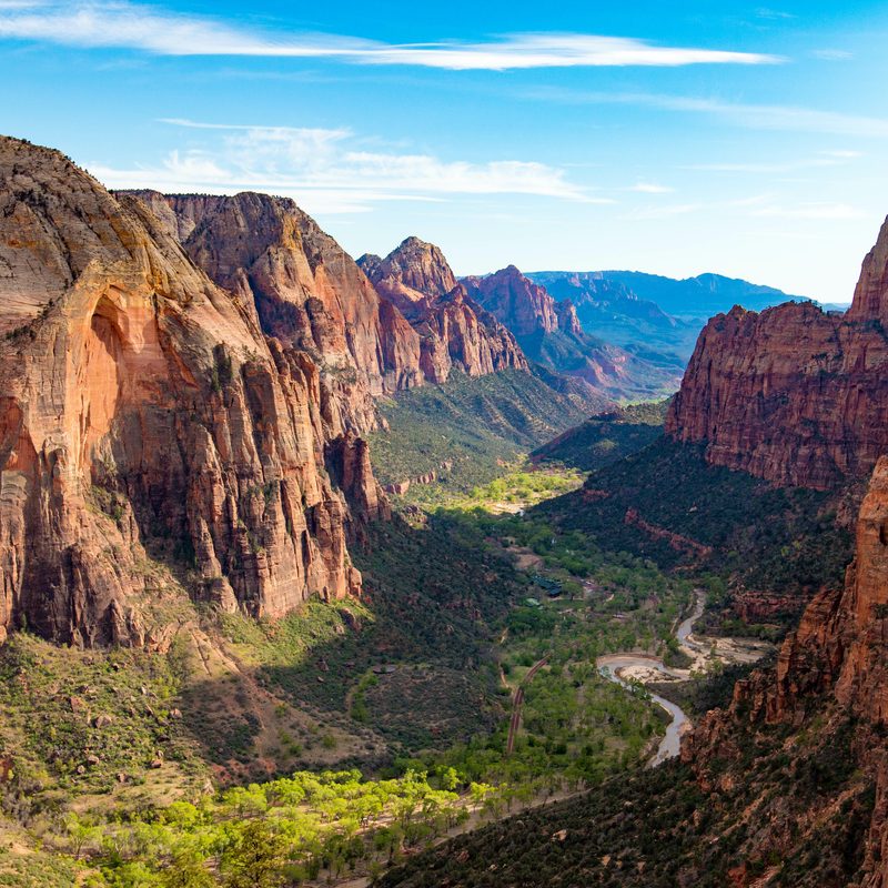 View from Angels Landing, Zion National Park, Utah