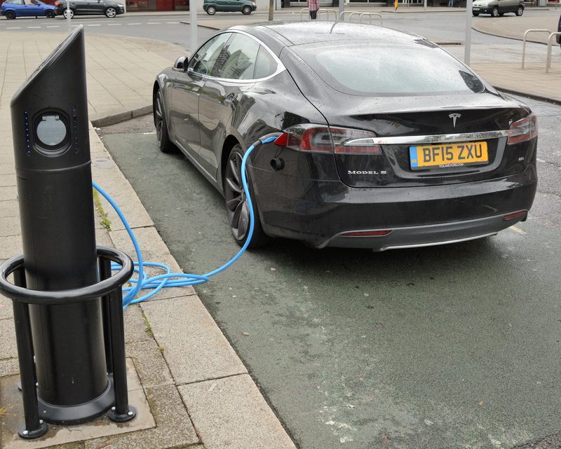 Tesla Model S charging
