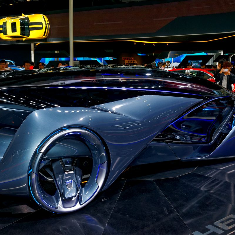 Chevy from the future car show