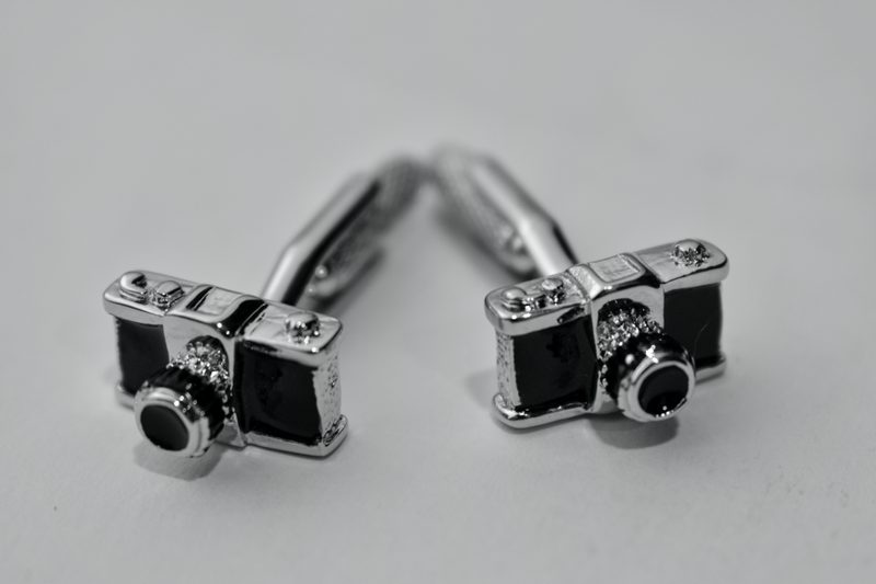 Camera cufflinks