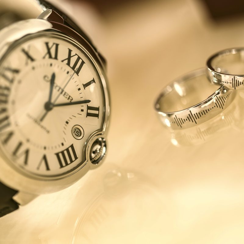 Cartier watch with rings