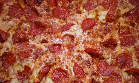 Closeup pizza
