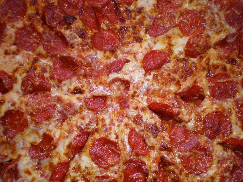 Closeup pizza