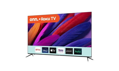 The Onn. 75-inch Frameless 4K TV on a white background.