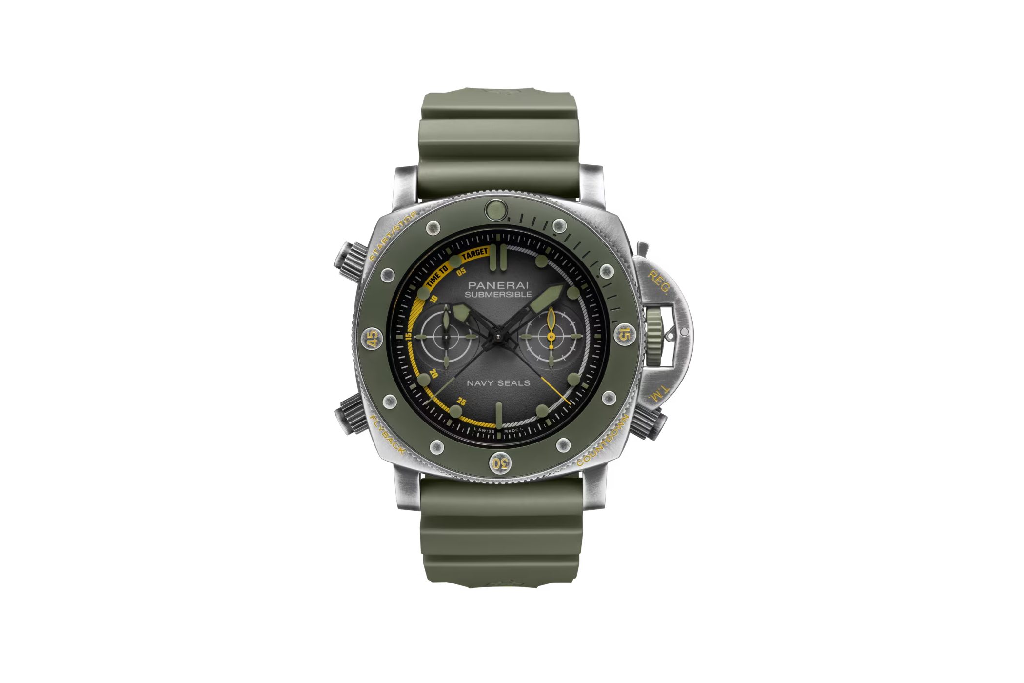 The Panerai loaded the 47mm Submersible Chrono PAM01402