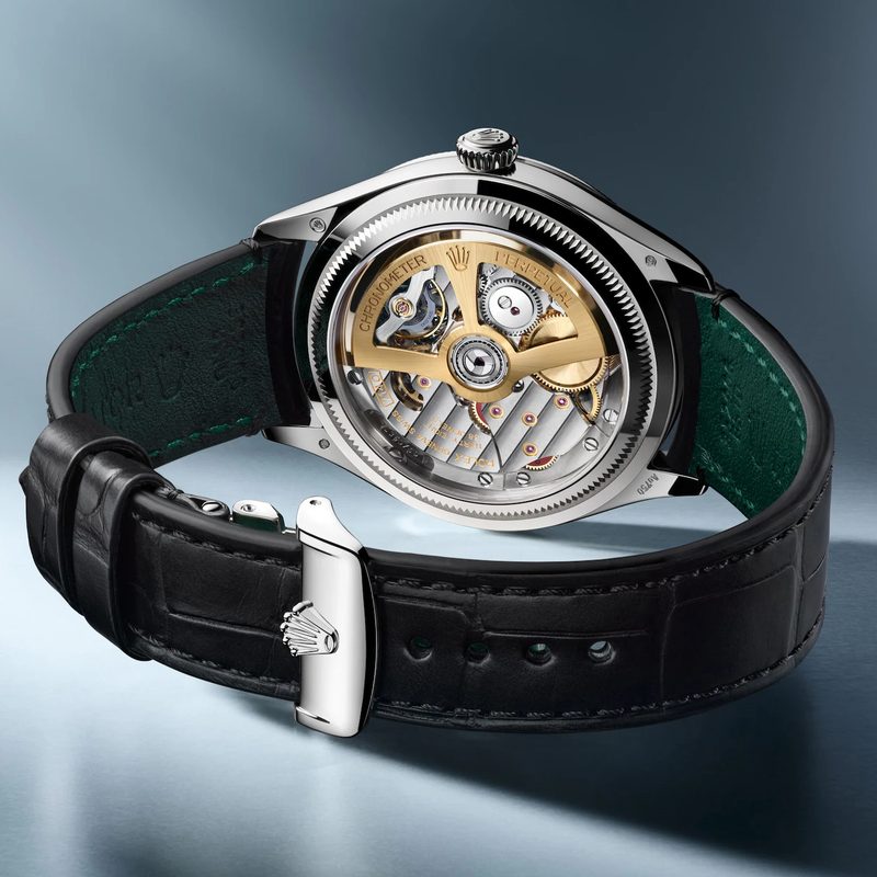 The Rolex 1908's transparent case