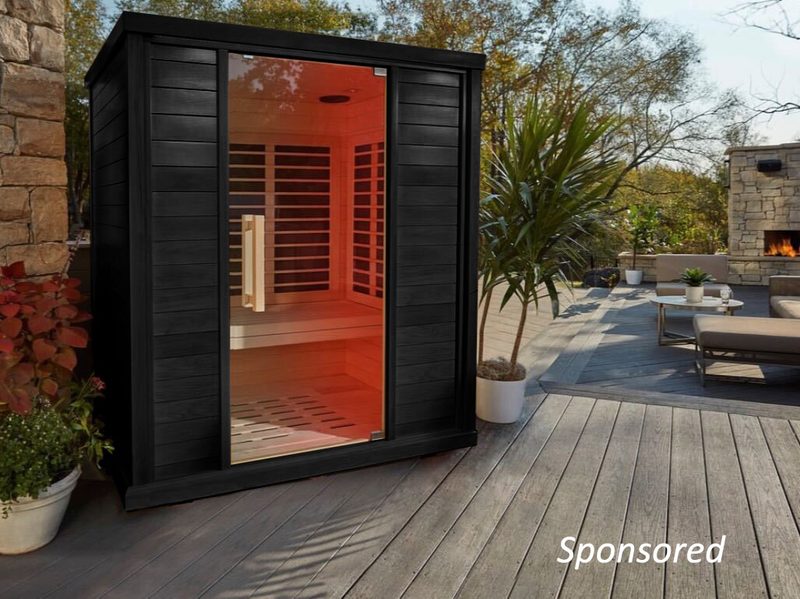 Sun Home Saunas Equinox 2 two person sauna outside sponsored