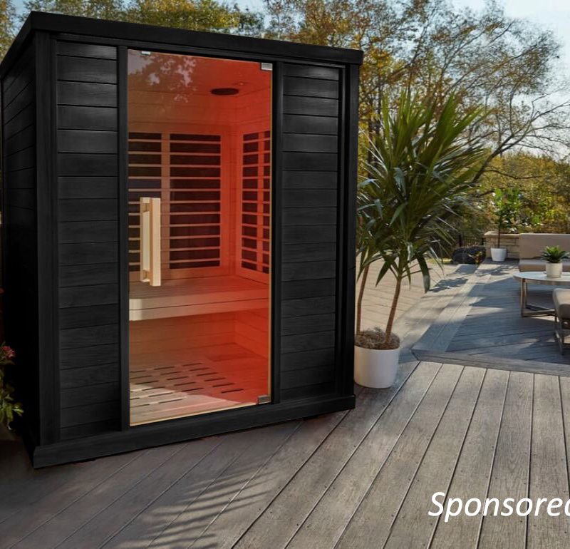Sun Home Saunas Equinox 2 two person sauna outside sponsored