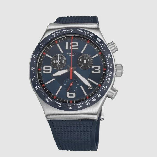 Swatch Irony Blue Grid