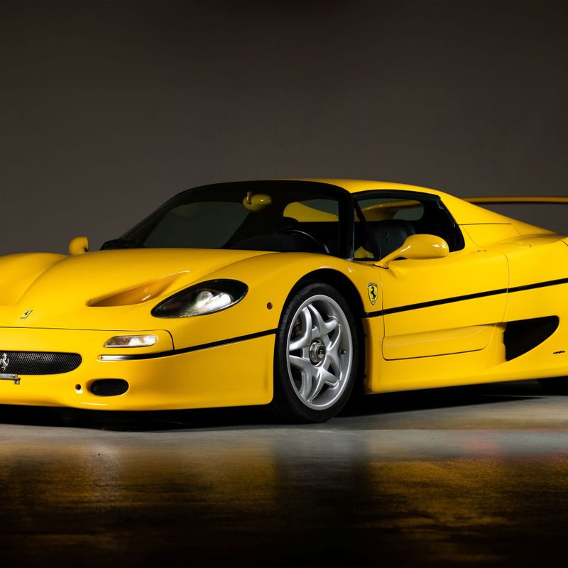 1997 Ferrari F50 front 3/4 view