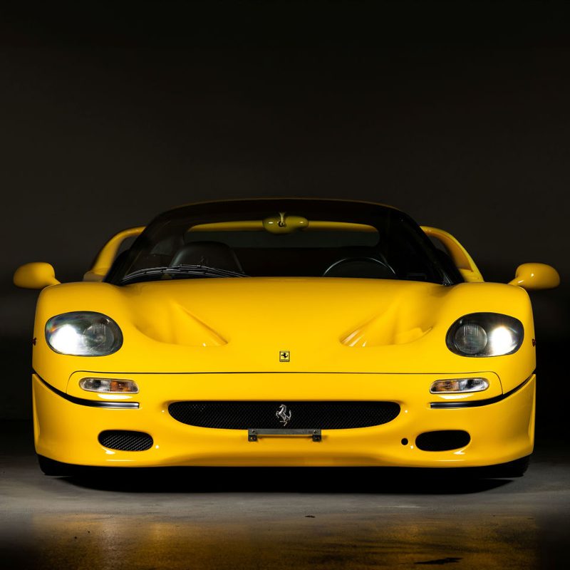 1997 Ferrari F50 yellow front view