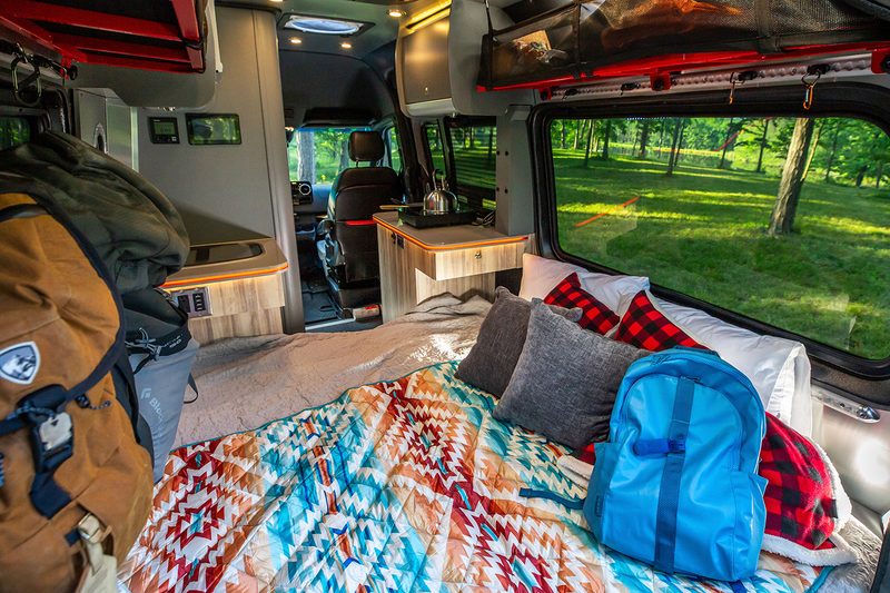 Interior of the Airstream Interstate 19X Touring Coach RV.