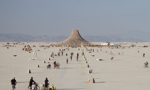 Burning man festival temple