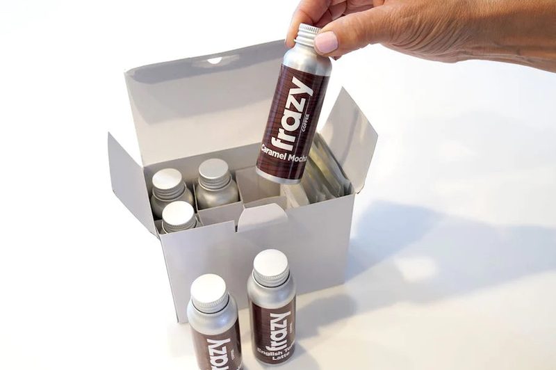 Frazy coffee bottles.
