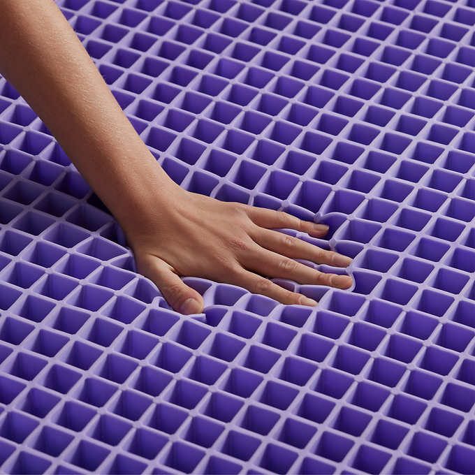 Purple mattress grid