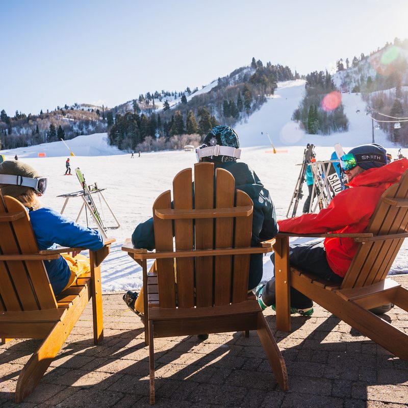 People at Snowbasin Resort