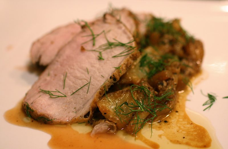 Pork tenderloin dish