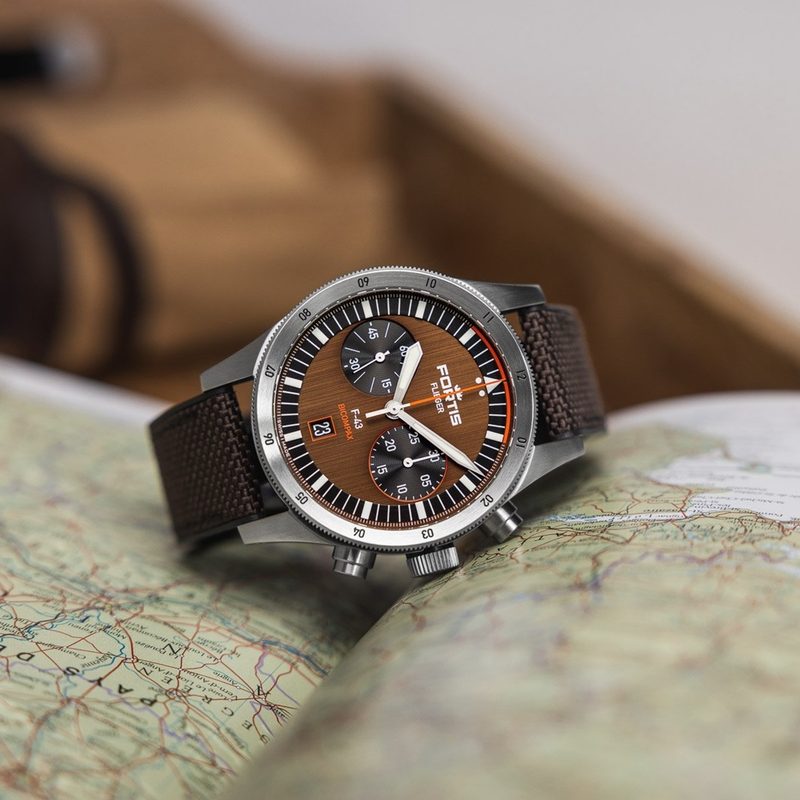 Fortis x Fratello chronograph map