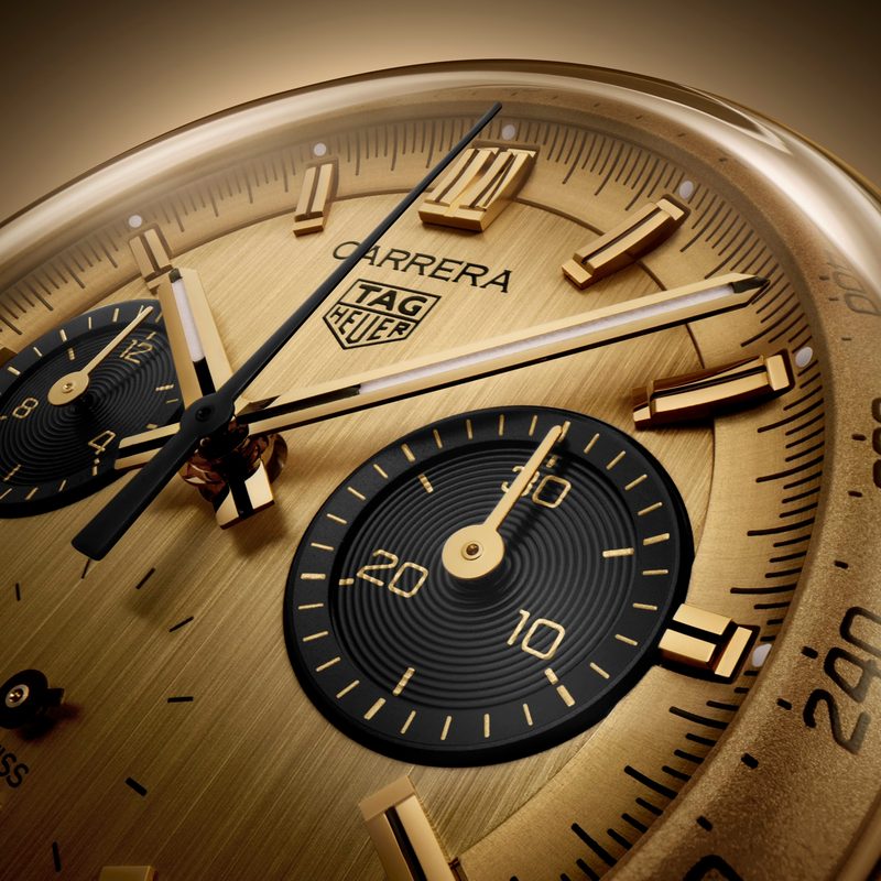 TAG Heuer Carrera gold chronograph