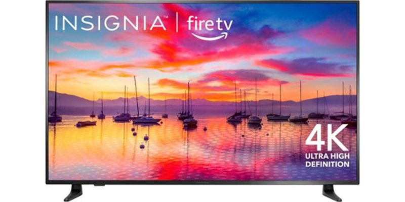 The Insignia 58-inch F30 Series 4K TV on a white background.