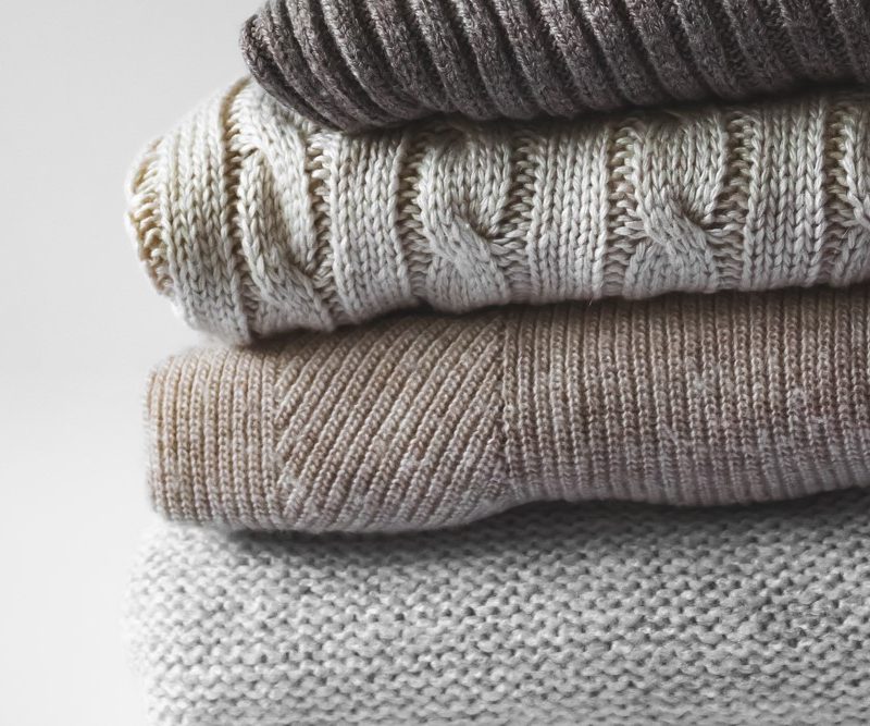 Stack of sweaters