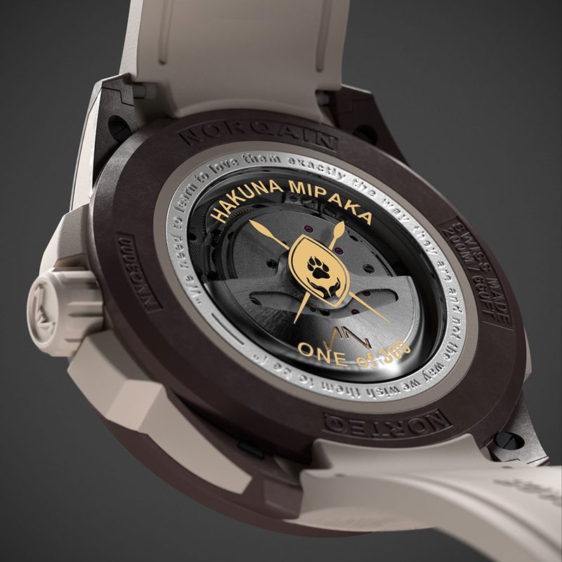 NORQAIN Wild One watch case back