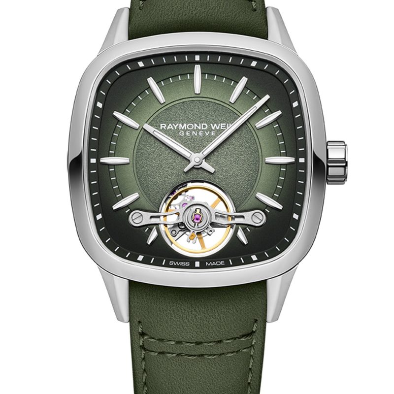 Raymond Weil square watch leather
