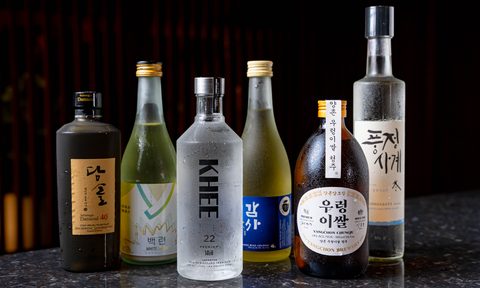 variety of Korean liquors