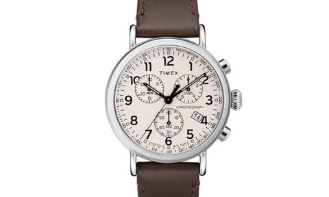 A Timex Dress Watch on display.