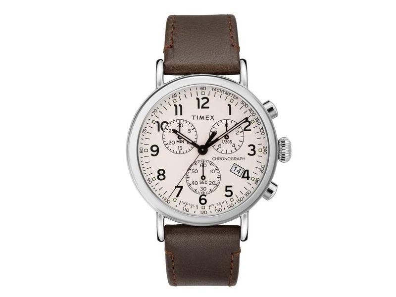 A Timex Dress Watch on display.