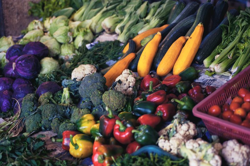 produce colorful