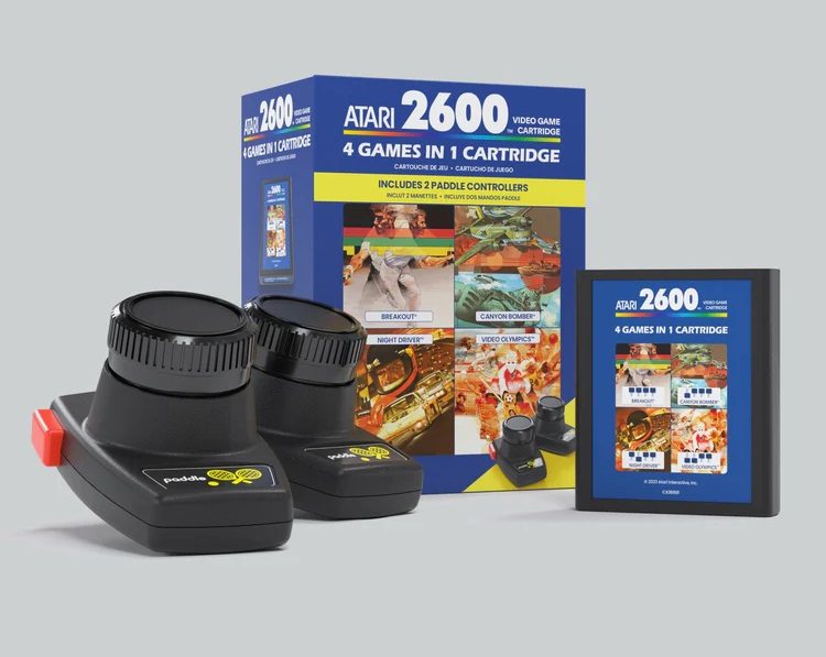 The paddle bundle for the Atari 2600+.