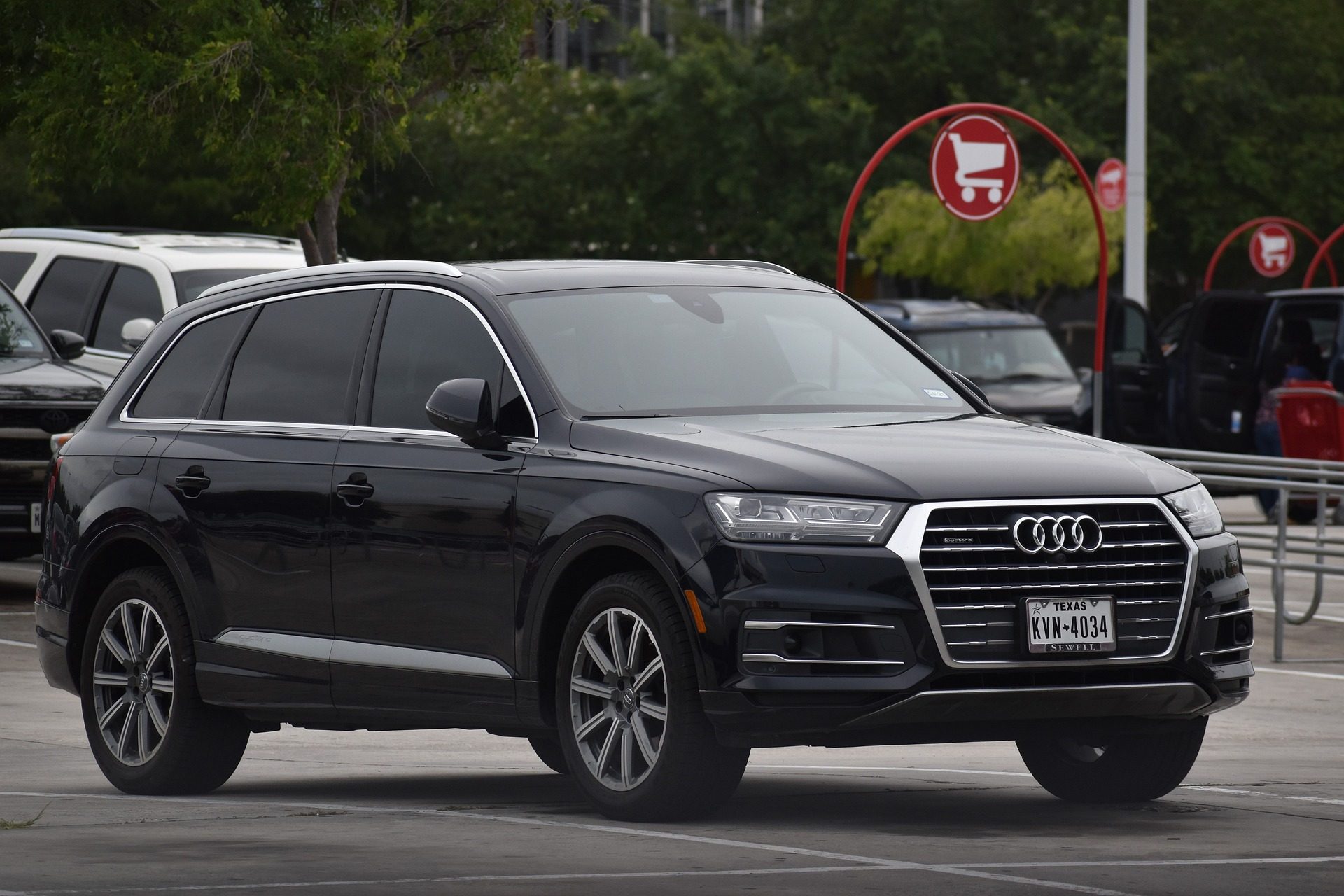 Audi with tinted windows