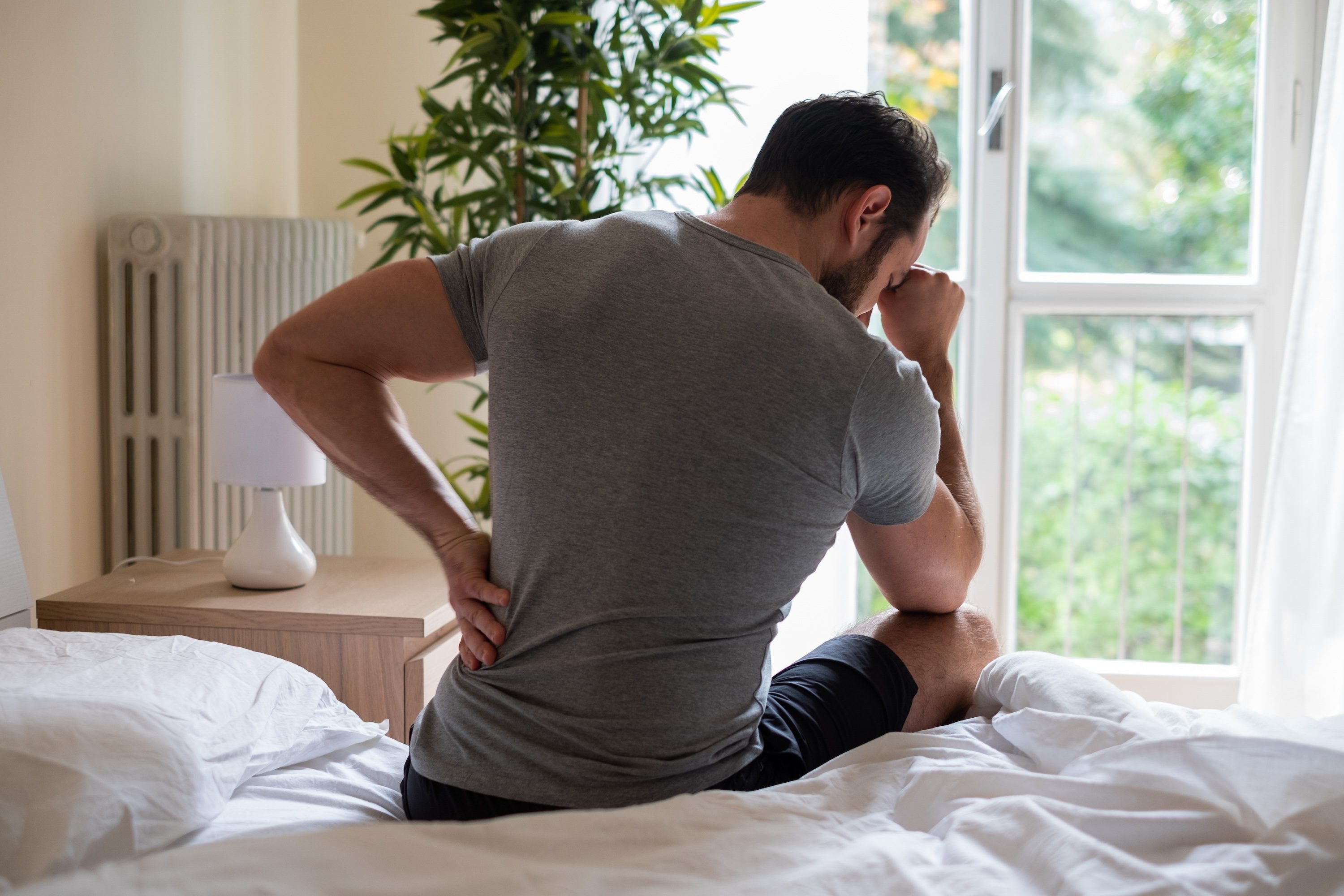 Man with back pain