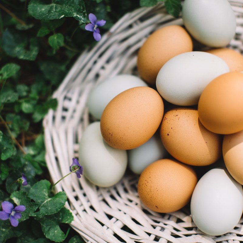 Eggs in a bakset