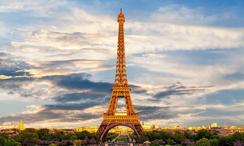 The Eiffel Tower in Paris, France in the daytime