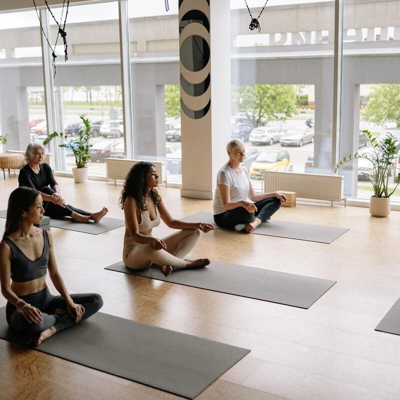 Yoga class.